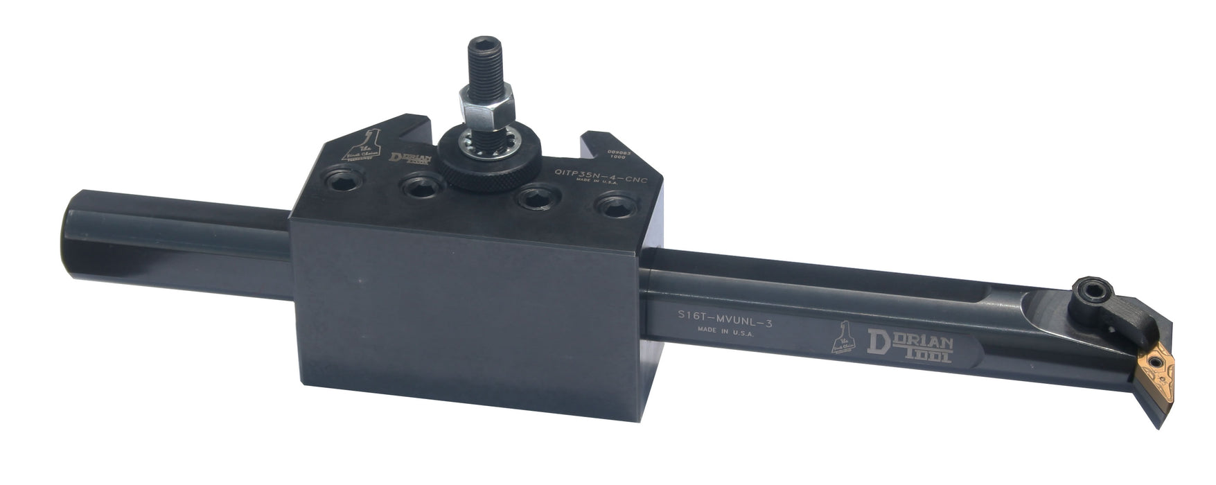 Dorian Tool QITP30N-4-CNC, Quick Chanage Boring Bar Holder for QITP30N Toolpost, 1" Tool Capacity
