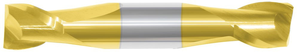 3/8 2FL DE Stub TiN Carbide End Mill, MTC-64002