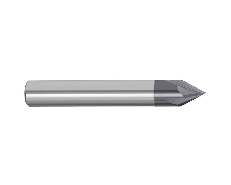 1/4 4FL 60-Deg. Carbide Chamfer Mill AlTiN, MTC-62512