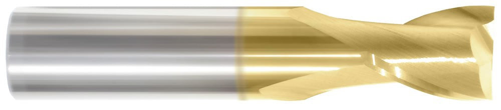 1/4 2FL SE Stub TiN Carbide End Mill, MTC-61058
