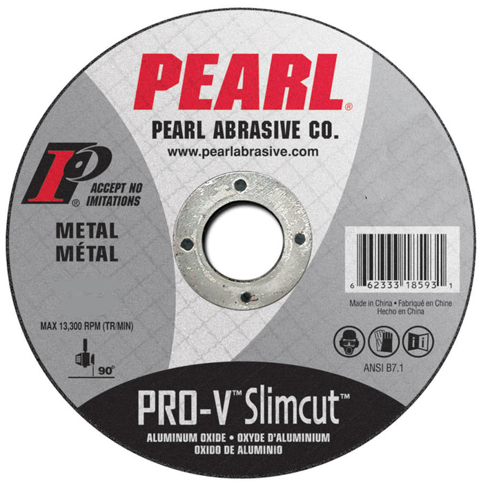 Pearl PVDCW45A 4-1/2 x .045 x 7/8 Slimcut45 Pro-V AO Thin Cut-Off Wheels, Type 27 (Pack of 25)