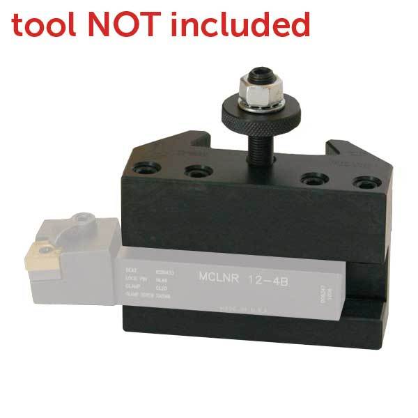 Dorian Tool QITP25N-1, Quick Change Turning and Facing Tool Holder for QITP25N Toolpost, 1/2"-3/4" Tool Capacity