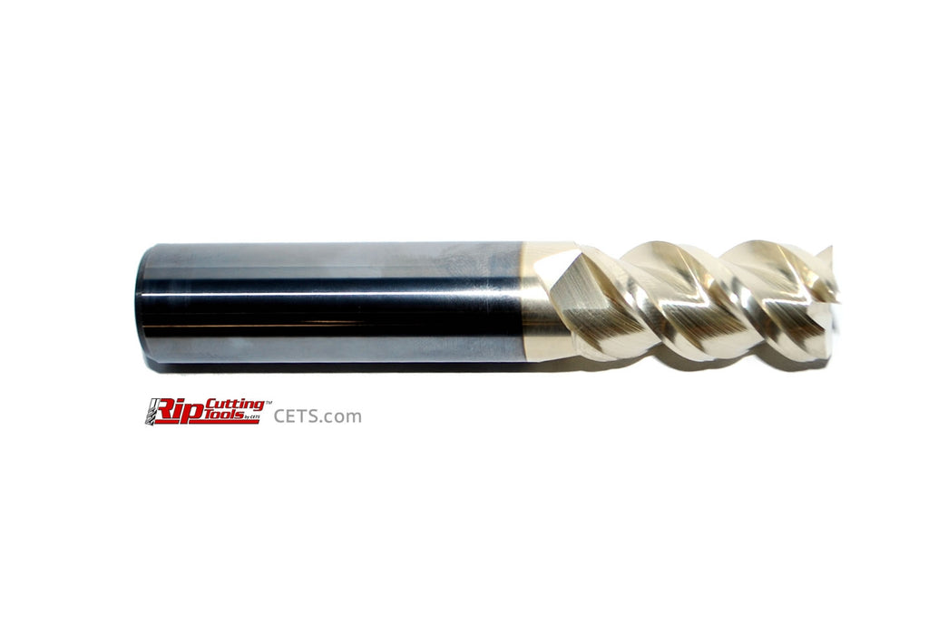 RIP 1/2" 3-Flute SE Carbide End Mill, ZRN for Aluminum, USA R273-0500Z
