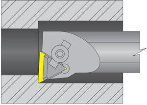 Dorian 55318, S12S-MWLNR-3 Boring Bar for WNM_332 Inserts