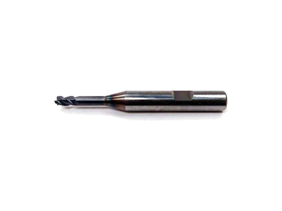 Emuge 3/16" 3FL Carbide End Mill AlTiN, 3/8 Shank, 2875A.01875