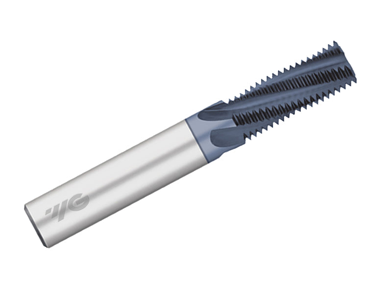 TF560 1/2 and 3/4 NPT Carbide Thread Mill, 60 Degree, Helical Flute, TiAlN coated, YG-1