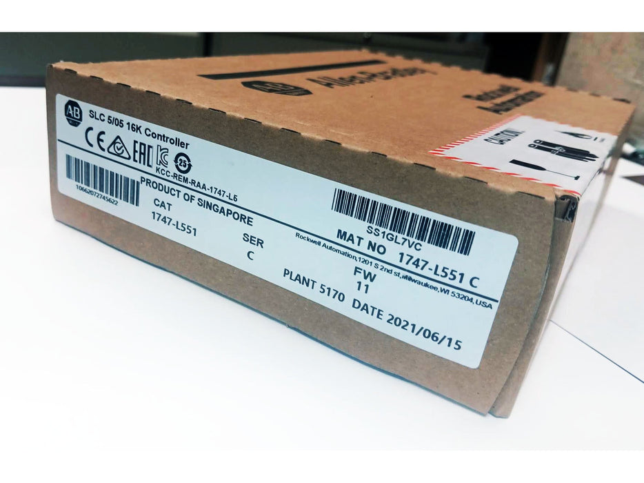Refurbished Allen-Bradley SLC 5/05 16K Controller, 1747-L551, Series C