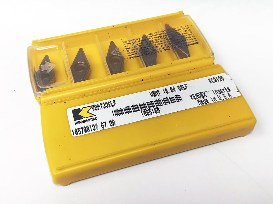 Kennametal VBMT 332LF KC9125 Carbide Inserts (10 PCS) 1865186