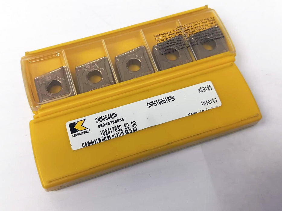 Kennametal CNMG 644MN KC9125 Carbide Inserts (10 PCS) 1870754 CETS.com