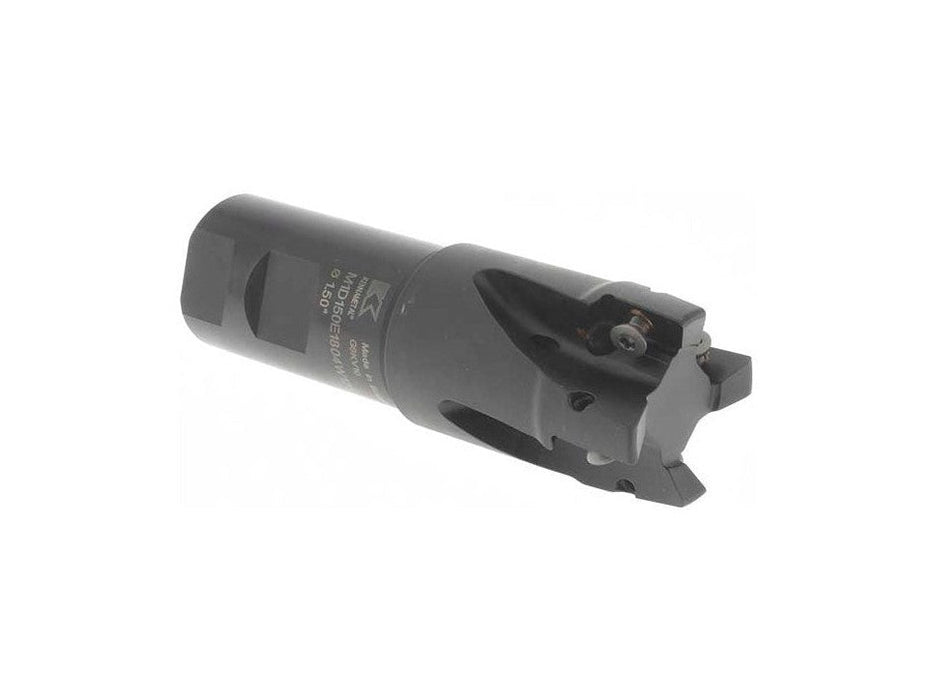 Kennametal Indexable End Mill, 4FL 1-1/2" Cut Dia, 1-1/4" Weldon Shank, 2267629