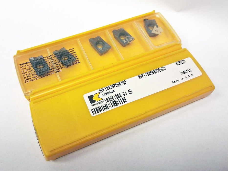 Kennametal ADPT 2436PDER7GD KC522M Carbide Inserts (10 PCS) 2450499 CETS.com
