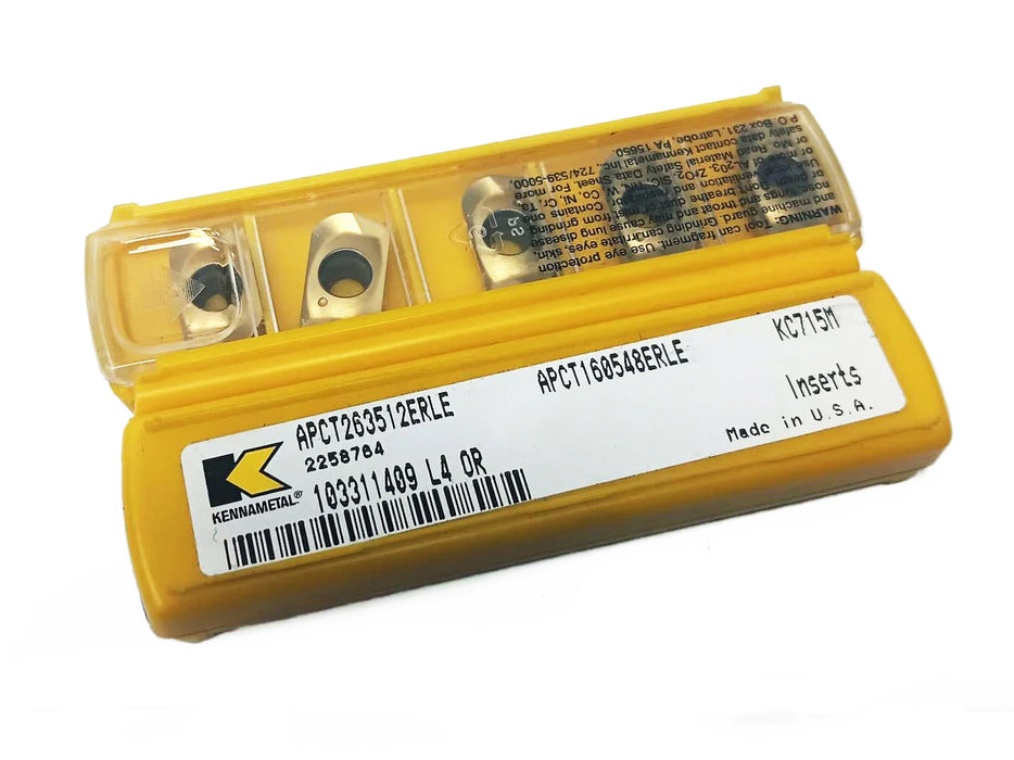 Kennametal APCT 263512ERLE KC715M Carbide Inserts (10 PCS) 2258764