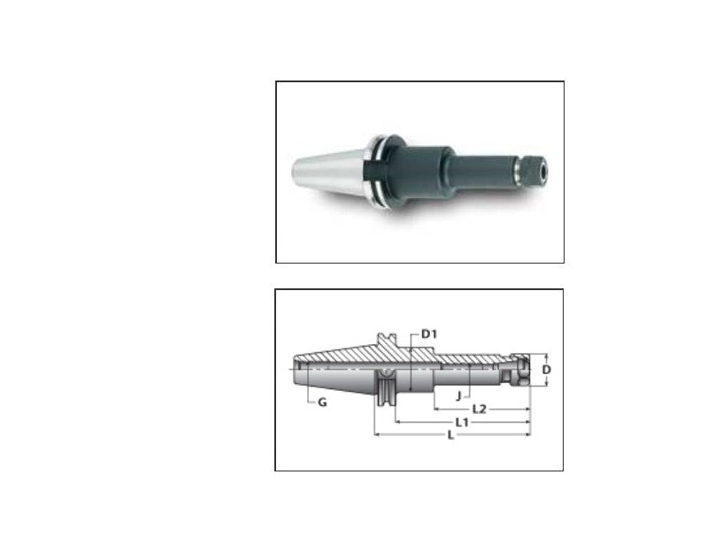 Ingersoll C40-16ERF250 CAT V-Flange Collet Chuck, 4503240