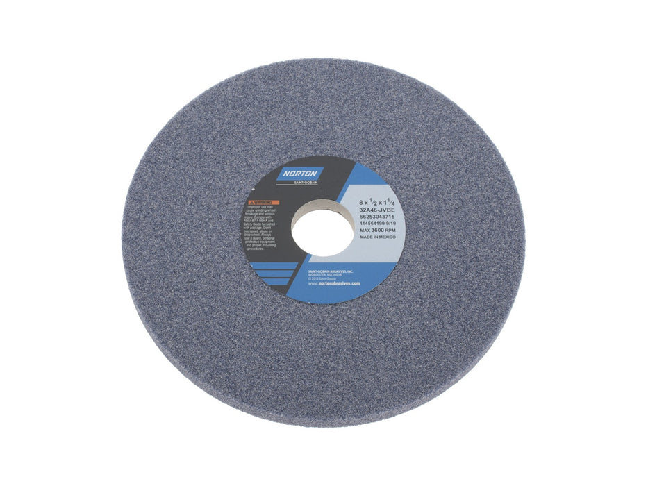 Norton 8 x 1/2 x 1-1/4 46-J Toolroom Wheel, 66253043715 CETS.com