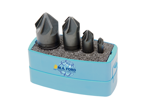 MA Ford 79000012, 82-Deg.Chatterless HSS Countersink Set, 1/4, 1/2, 3/4,1 CETS.com