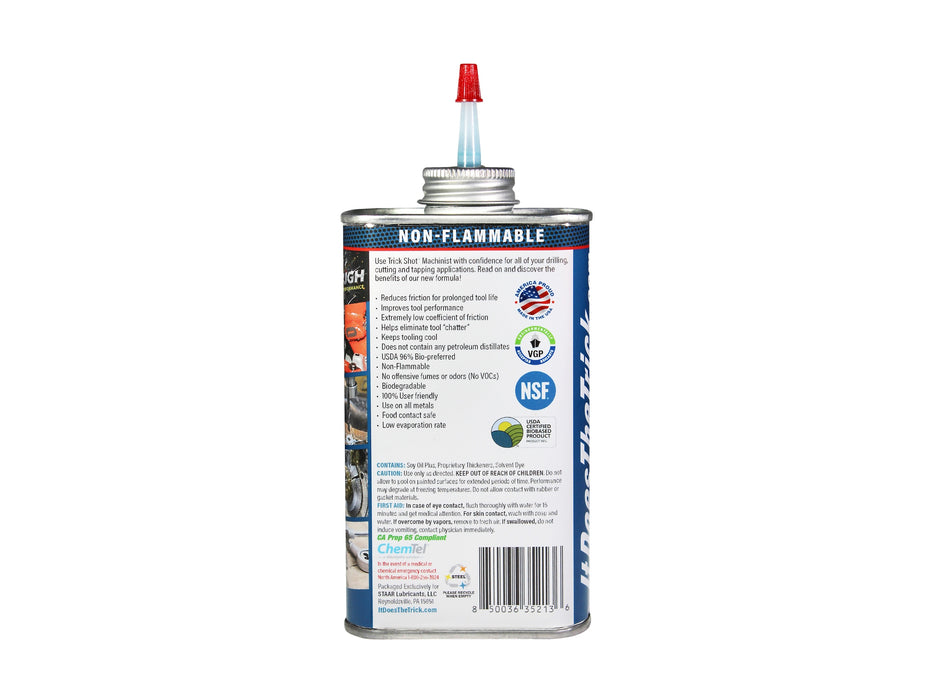 Trick Shot Machinist Drill & Tap Cutting Fluid 8oz Can CETS.com