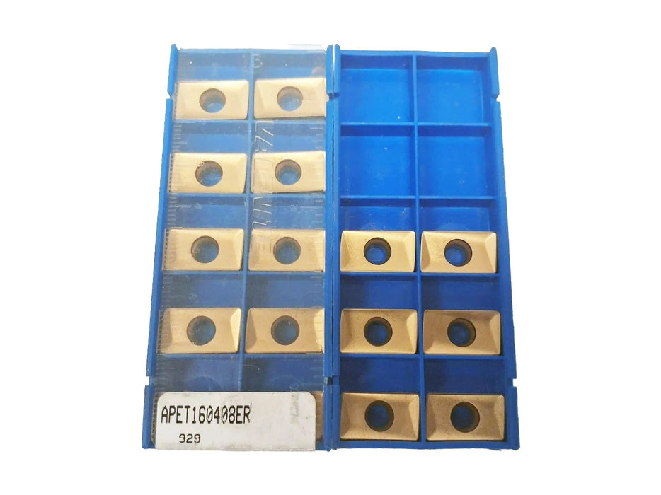 Valenite APET 160408ER 929 Carbide Inserts (16 PCS) One Full Box, 1 Partial Box CETS.com