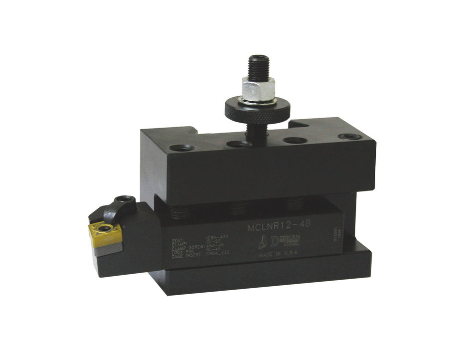 Dorian Tool D25AXA-1, Quick Change Turning and Facing Tool Holder for SDN25AXA Toolposts, 1/2"-3/4" Tool Capacity