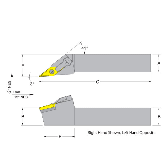 Dorian 51098 MVJNR24-4E RH Toolholder for VNM_432 inserts