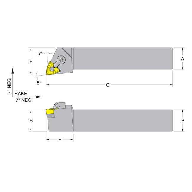 Dorian 51283 MWLNL16-5D LH Toolholder for WNM_543 inserts
