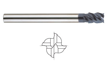 93405, 1/2 4-FL Long Reach RADIUS X-Power Carbide End Mill