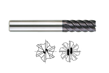 93120, 5/16 6-FL Reg. Length 45 Deg. Helix X-Power Carbide End Mill