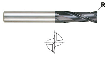93153, 1/2 2-FL Long Length CR X-Power Carbide End Mill