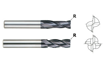 93180, 1/4 2-FL Stub Length CR X-Power Carbide End Mill
