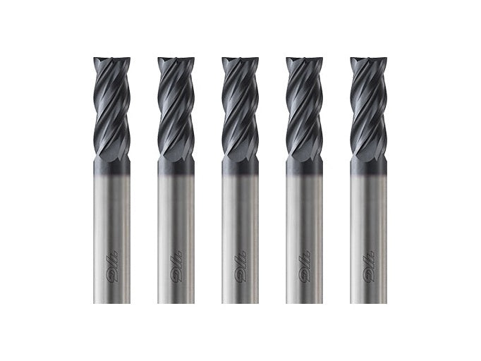 YG1  1/4" 4-Flute Carbide End Mills (5-Pack) G9J48903N-5P