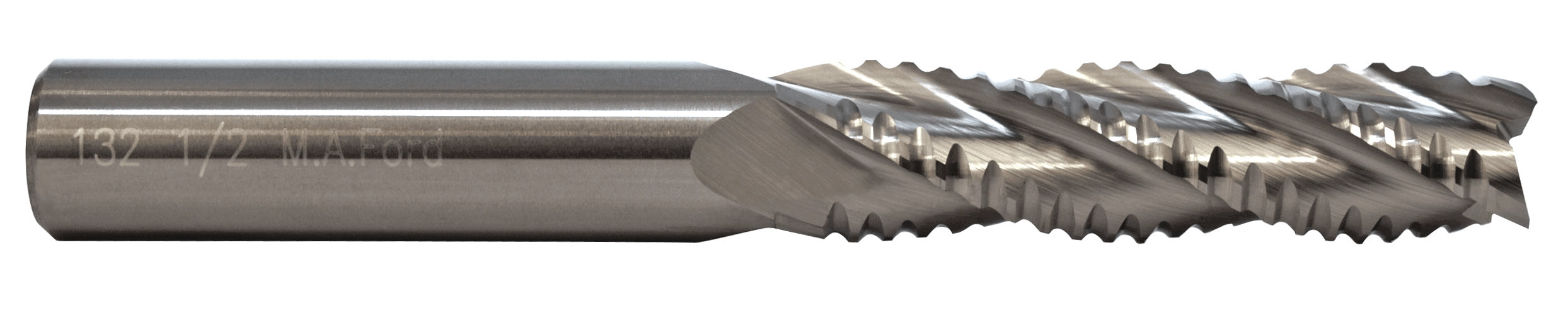 MA Ford 13212500, 1/8 TuffCut GP, Ext. Lgth., 4FL Chipbreaker Carbide End Mill