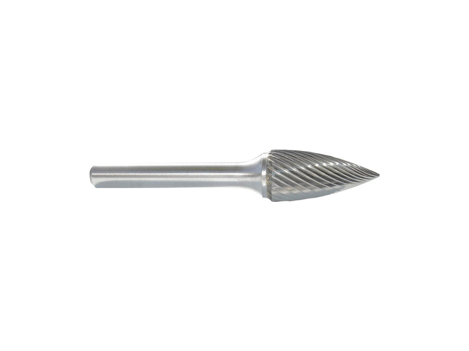 MA Ford 69257, 1/8 Tree Shape Pointed End Miniature Carbide Burr SG-41, Fine