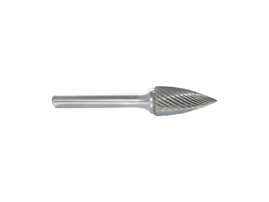 MA Ford 46033, 6mm Tree Shape Pointed End Carbide Burr SG-1M-F, Fine