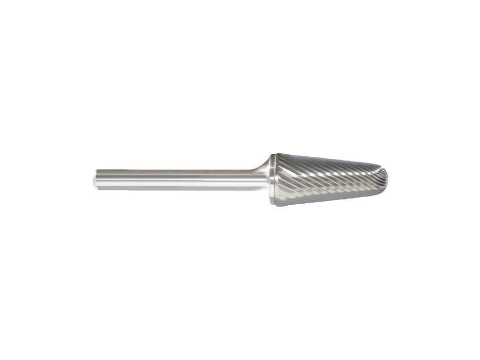 MA Ford 69489, 1/8 Conical Radius End Miniature Carbide Burr 8-Deg.SL-42, Standard