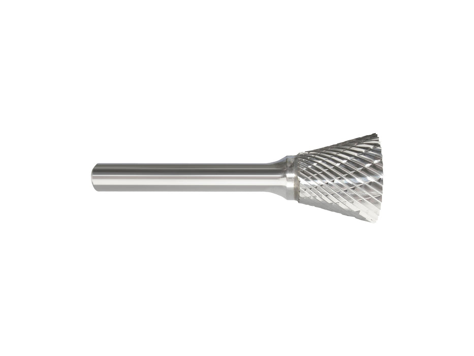 MA Ford 50057, 3/8 Back Taper Carbide Burr SN-2, Standard Alt Diamond (Double)