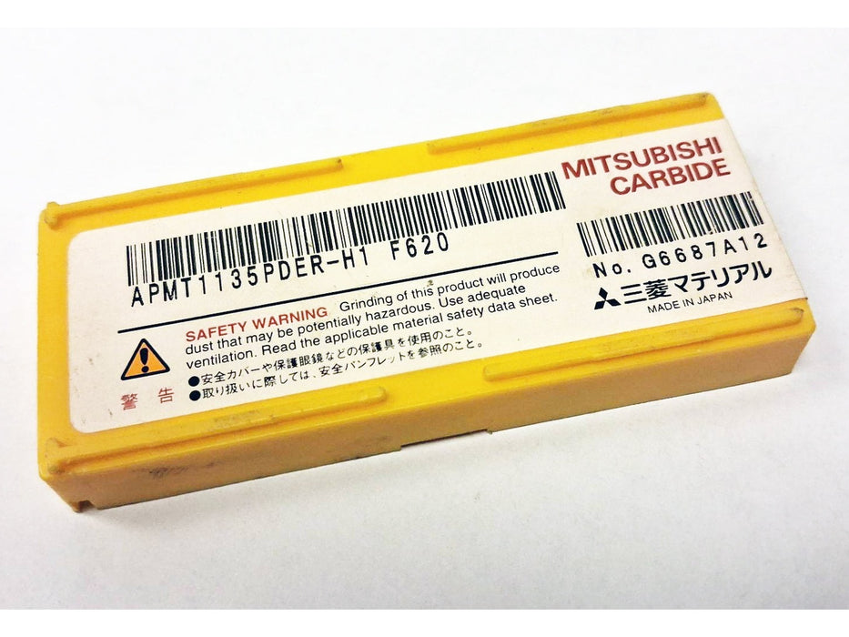 Mitsubishi APMT 1135PDER-H1 F620 Carbide Inserts (10 PCS) CETS.com