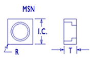 MSN-323 SHIM SEATS USA MADE (10 PCS)