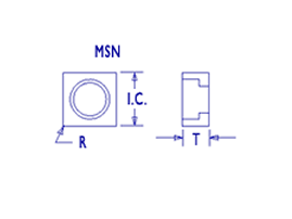 MSN-443 SHIM SEATS USA MADE (10 PCS)
