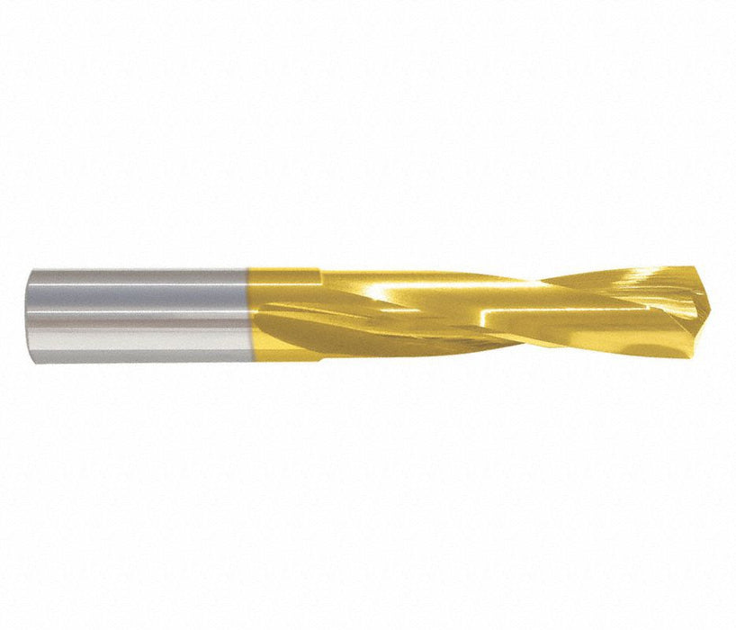 3/16 (0.1875) Carbide Stub Drill TiN, MTC-68537