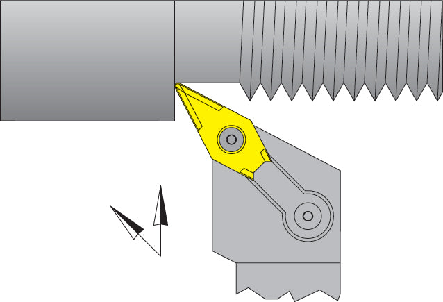 Dorian 51146 MVTNR20-3D RH Toolholder for VNM_332 inserts