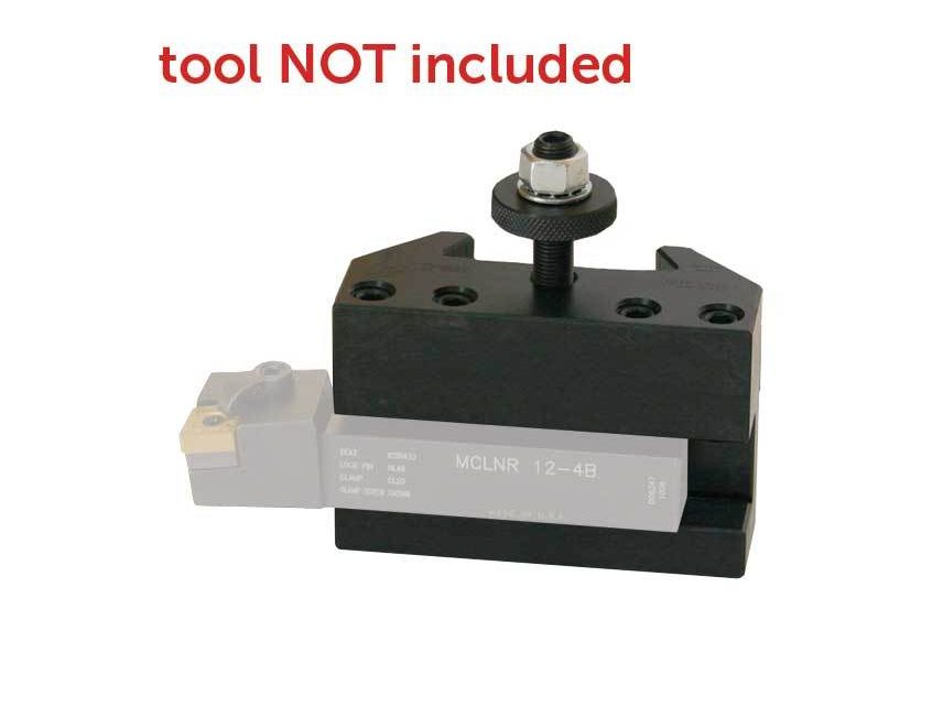 Dorian Tool QITP25N-1, Quick Change Turning and Facing Tool Holder for QITP25N Toolpost, 1/2"-3/4" Tool Capacity