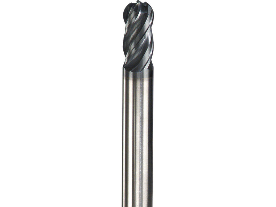 SGS 1/2" 4-FL Ball Nose Carbide End Mill, 36348 CETS.com