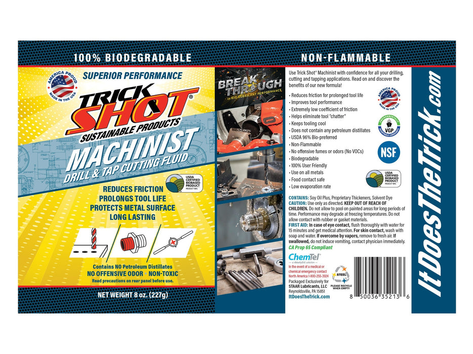 Trick Shot Machinist Drill & Tap Cutting Fluid, 12-PACK CETS.com