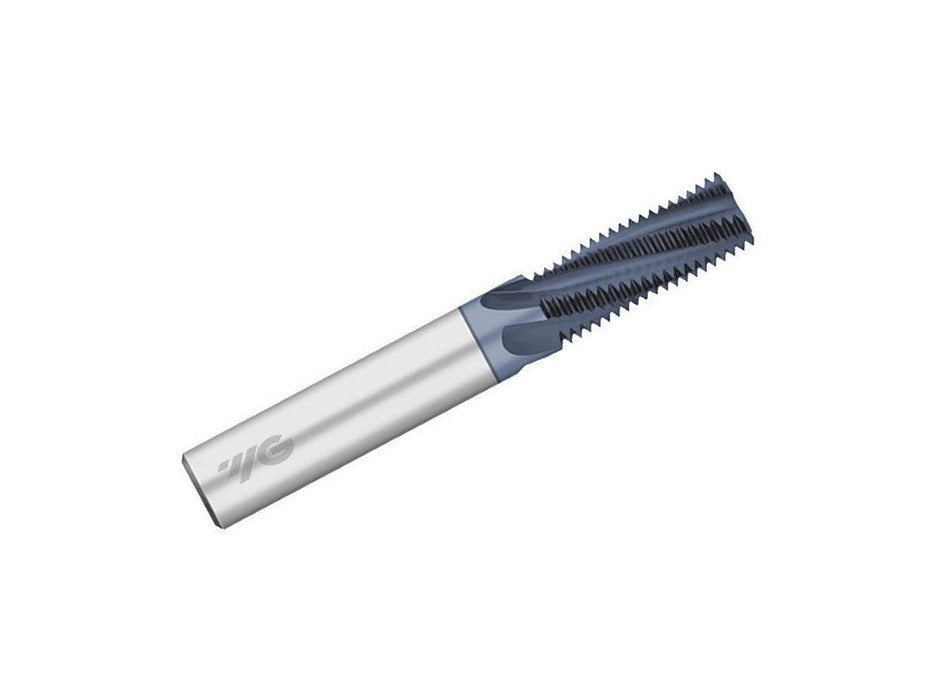 TE590 1/2-28 Carbide Thread Mill, 60 Degree, 4-Flute, TiAlN coated, YG1