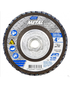 Norton Abrasive Flap Wheels Size 4-1/2 x 5/8-11 60 Grit 66254472656 (10 PCS)