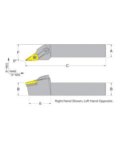 Dorian 51044 MVGNR12-3B RH Toolholder for VNM_332 inserts