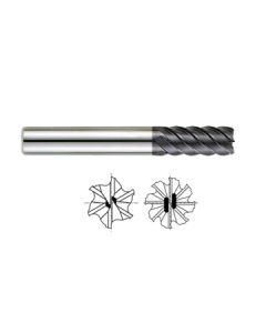 93123, 5/8 6-FL Reg. Length 45 Deg. Helix X-Power Carbide End Mill