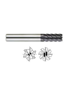 93119, 1/4 6-FL Reg. Length 45 Deg. Helix X-Power Carbide End Mill