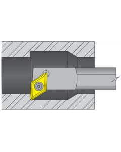 Dorian 55548, S10M-SDUCR-2 Boring Bar for DC_T 21.51 Inserts