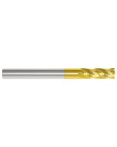 1/8 4FL SE REG w/.010R TiN Carbide End Mill, MTC-62100