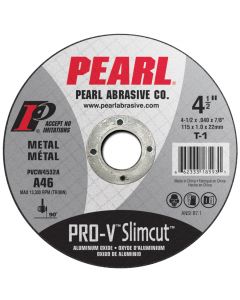 Pearl PVCW4532A 4-1/2 x .040 x 7/8 Pro-V Thin Cut-off Wheels (Pack of 25)